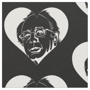 Tela corazón de bernie sanders blancos