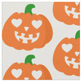 Tela corazón de calabaza naranja de Halloween jack-o-la