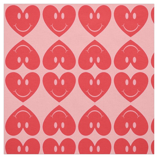 Tela Corazón de cara feliz (Retal)