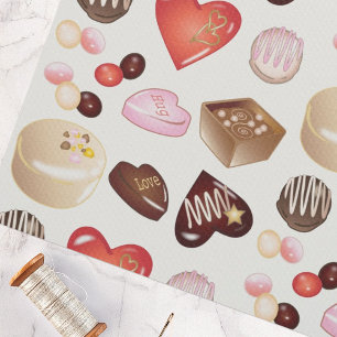 Tela Corazón de dulzura de chocolate moderno personaliz