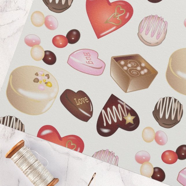 Tela Corazón de dulzura de chocolate moderno personaliz (Subido por el creador)