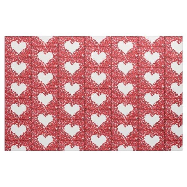 Tela Corazón de flores ("Cuarto gordo" (fat quarter))