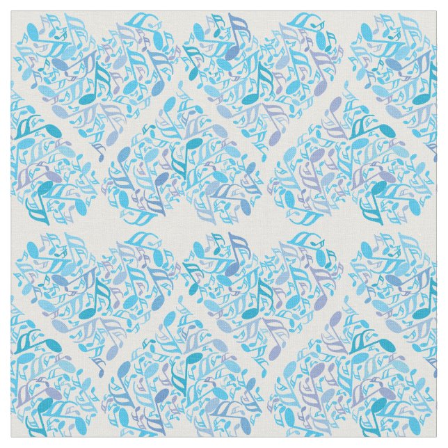 Tela Corazón de nota musical (De cerca)