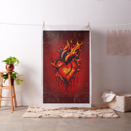 Tela Corazón inflamante.
