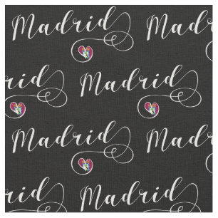 Tela Corazón Madrid, España, Bandera de Madrid