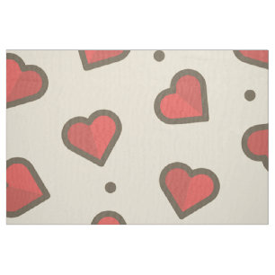 Tela Corazón rojo