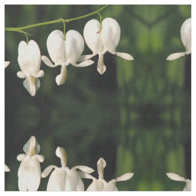 Tela Corazón sangrante blanco (De cerca)