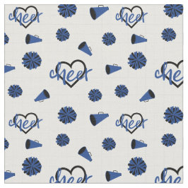Tela Corazones azules de ánimo, recuerdos de Pom, patró