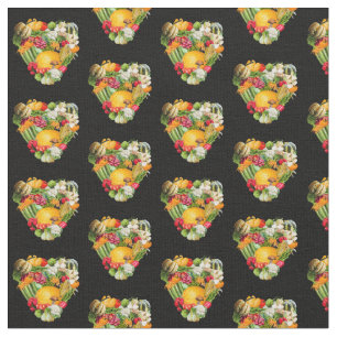 Tela Corazones de cosecha vegetal