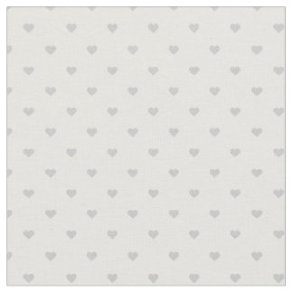 Tela Corazones de Punto de Polka Gris