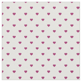 Tela Corazones de punto de polka morado de Berry