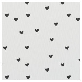 Tela Corazones negros pequeños