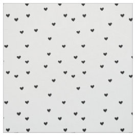 Tela Corazones negros pequeños