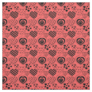 Tela Corazones repetitivos