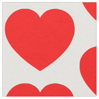 Tela Corazones rojos