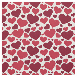 Tela Corazones rojos