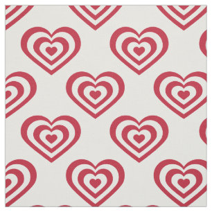 Tela Corazones rojos