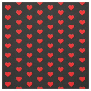 Tela Corazones rojos modernos en el patrón de San Vale