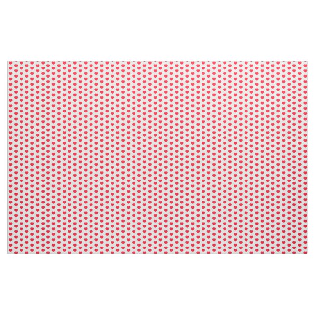 Tela Corazones rojos pequeños (Yarda)
