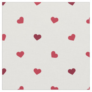 Tela Corazones rojos pequeños