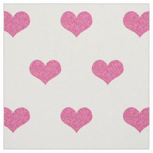 Tela Corazones rosados en el modelo blanco