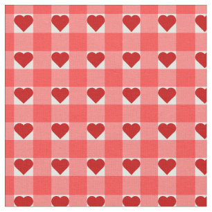 Tela Corazones y guinga
