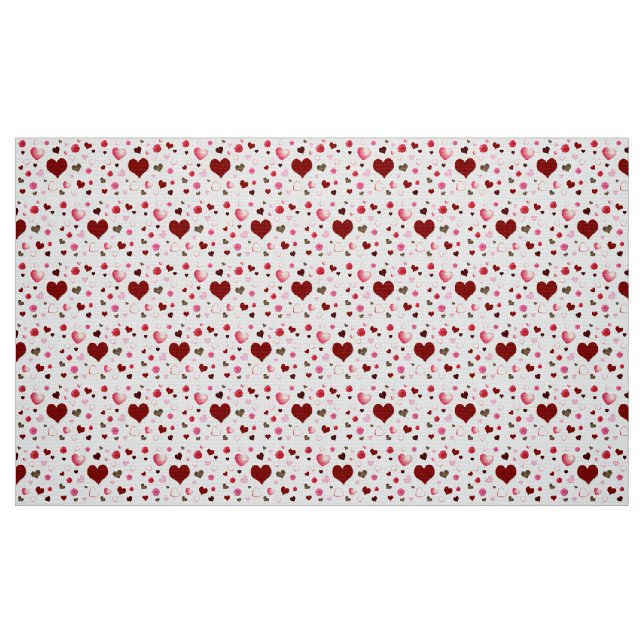 Tela Corazones y Rosas ("Cuarto gordo" (fat quarter))