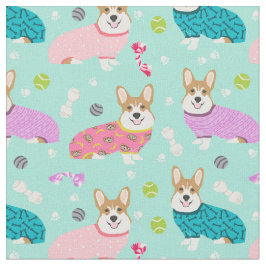 Tela corgi en menta de js