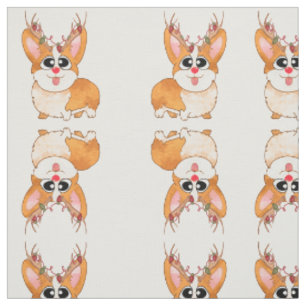 Tela Corgi, perro Navidad, Personalizado gracioso