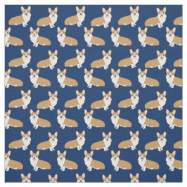 Tela Corgis en la Armada - adorable patrón de perro