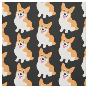 Tela Corgis lindos por la yarda