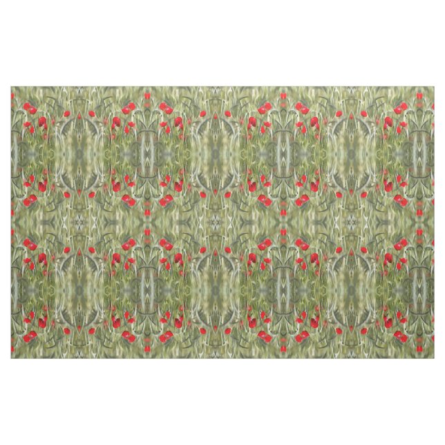 Tela Corn Poppies ("Cuarto gordo" (fat quarter))