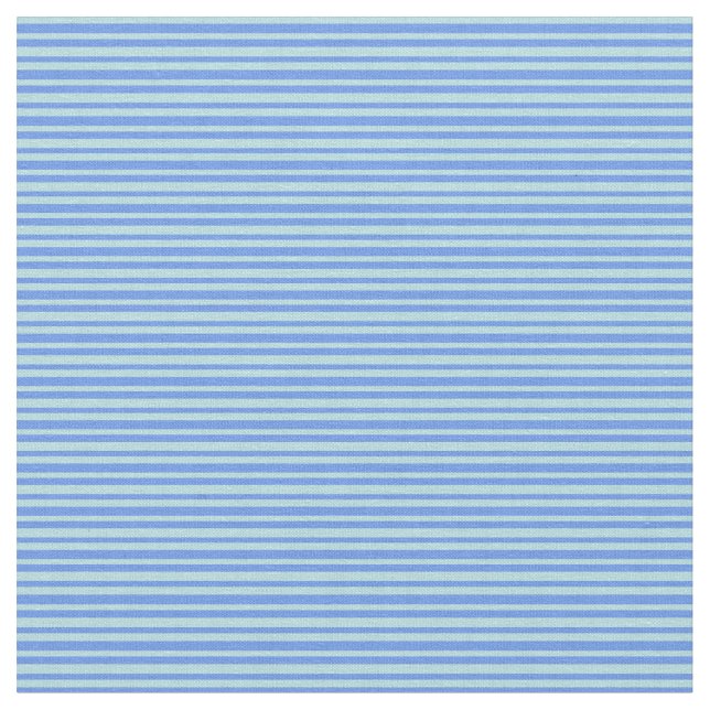 Tela Cornflower Blue & Powder Blue Stripes (De cerca)