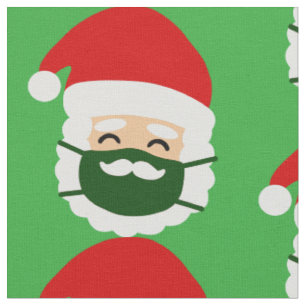 Tela coronavirus máscara facial santa navidades