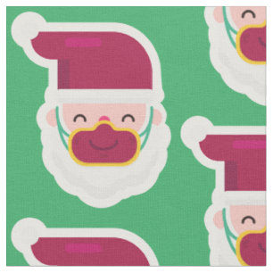 Tela coronavirus máscara facial santa xmas