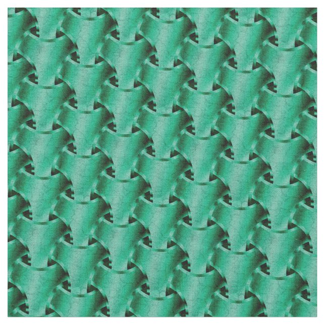 Tela Correo de cadena verde (De cerca)