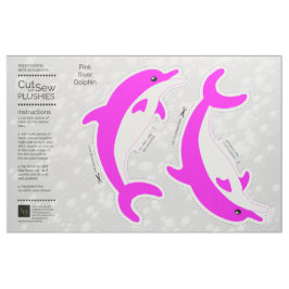 Tela Cortar y masticar delfín de río rosado