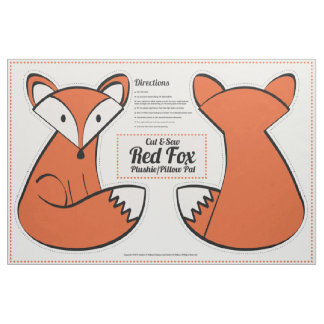 Tela Cortar y masticar el rojo Fox Plushie - Pal de alm