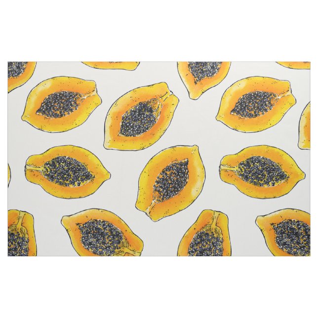 Tela Cortes de papaya ("Cuarto gordo" (fat quarter))
