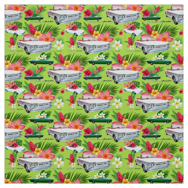 Tela Corvair-verde convertible del EM (Retal)