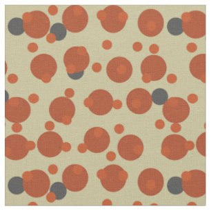 Tela Cosecha Retro Luna de 1970 Naranja Órbita