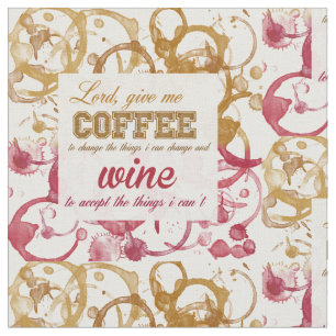 Tela cotizable del vino y del café