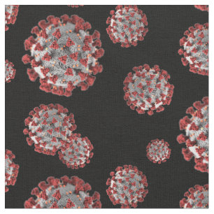 Tela cóvid patógeno estampado coronavirus sin fisuras