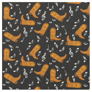 Tela Cowboy Boots Music Notes