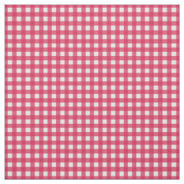 Tela Cranberry Red Check Gingham para tapas de enlatami