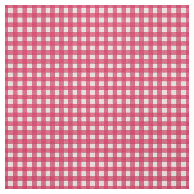 Tela Cranberry Red Check Gingham para tapas de enlatami (Retal)