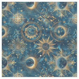 Tela Crea tu propio Celestial Mystical Blue & Gold