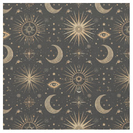 Tela Crea tu propio ojo mágico negro y dorado