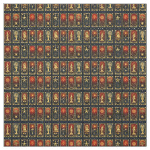 Tela Crea tu propio tarot elegante rojo dorado azul