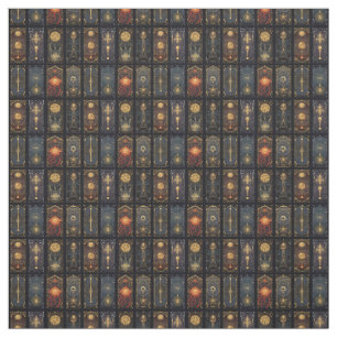 Tela Crea tu propio tarot multicolor elegante dorado